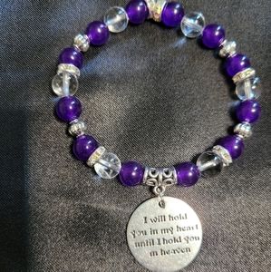 3 for 30 Purple and Crystal stone Bracelet